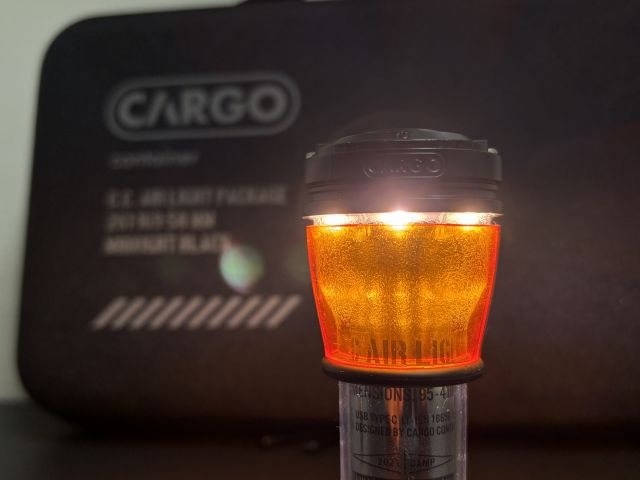 ゴールゼロ用のカラーアンバーグローブをAIR LIGHTに装着したところ情報に隙間ができた