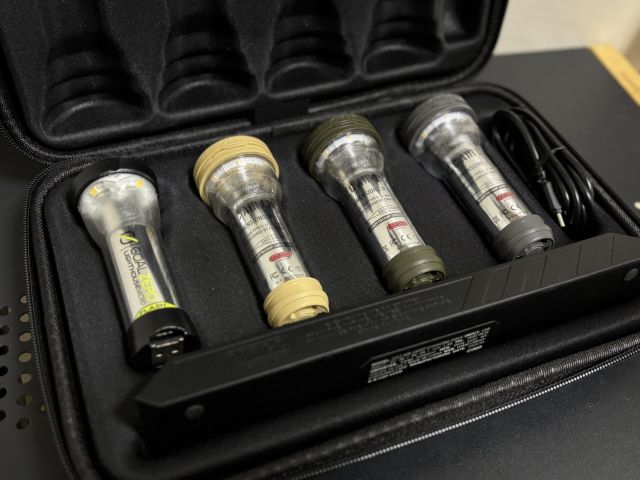 AIR LIGHTの１灯をゴールゼロに入れ替えても収納可能